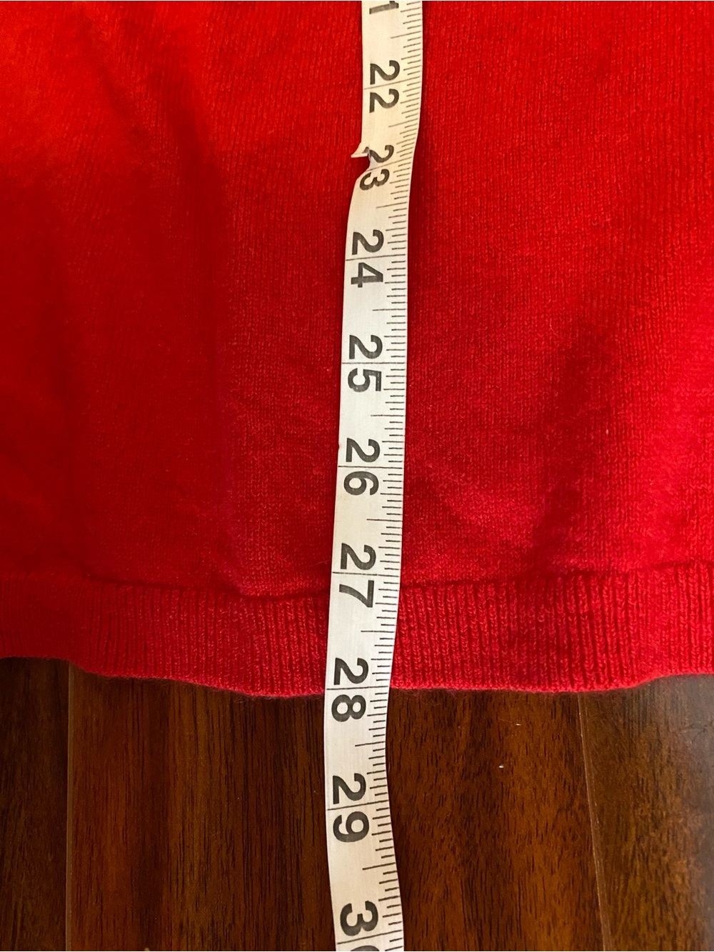 Lands' End 100% Cashmere Plus Crewneck Sweater bright red 3X - Picture 6 of 6